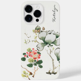 Vintage japanische Blumenkunst botanische Malerei Case-Mate iPhone 14 Pro Max Hülle