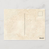 Vintage japanische Blumenkunst Orange Rote Blume Postkarte (Rückseite)