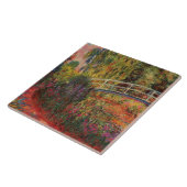 Vintage japanische Brücke Claude Monet Fliese (Seite)