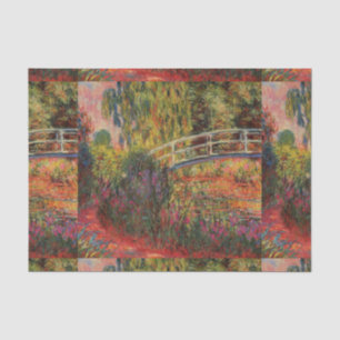Vintage Japanische Brücke Claude Monet Seidenpapier
