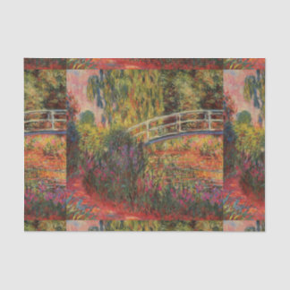 Vintage Japanische Brücke Claude Monet Seidenpapier