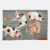 Vintage japanische Chat-Kunst Küchentuch (Horizontal)