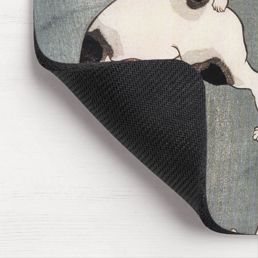 Vintage japanische Chat-Kunst Mousepad (Ecke)