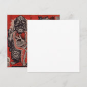 Vintage japanische Cutaway Monster-Flachkarte (Vorne/Hinten)