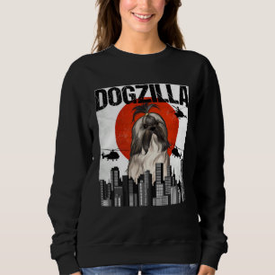 Vintage Japanische Dogzilla Lhasa Apsos Sweatshirt