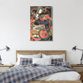 Vintage japanische Drachenkunst Leinwanddruck (Insitu (Schlafzimmer))