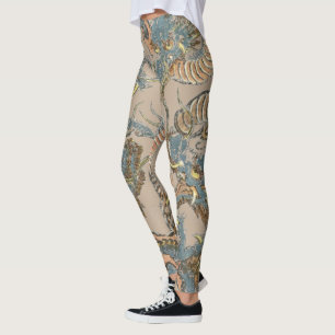 Vintage japanische Dragons Tattoo von Keisai Eisen Leggings