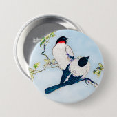 Vintage japanische Farbskizze Button (Vorne & Hinten)