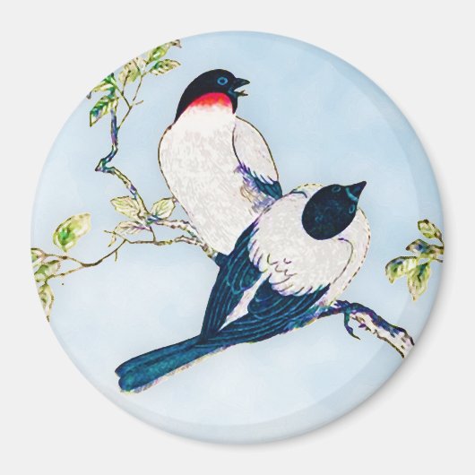 Vintage japanische Farbskizze Magnet (Vorne)