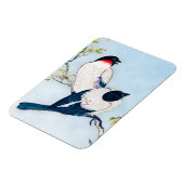 Vintage japanische Farbskizze Magnet (Linke Seite)