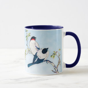 Vintage japanische Farbskizze Tasse