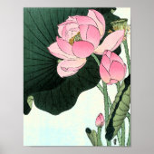 Vintage japanische Fine Art Lotus Blume Poster (Vorne)