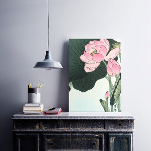 Vintage japanische Fine Art Lotus Blume Poster