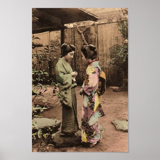Vintage japanische Frauen Poster (Vorne)