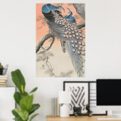 Vintage japanische Friedenstruppen auf dem Zweig B Poster (Heimbüro)