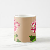 Vintage japanische Hydrangea. Rosa und Grün Kaffeetasse (Mittel)