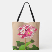 Vintage japanische Hydrangea. Rosa und Grün Tasche (Rückseite)