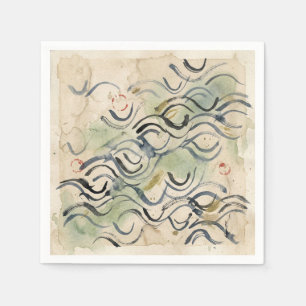 Vintage Japanische Kalligrafie-Kunst (6) Serviette