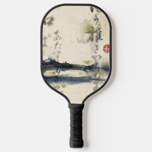 Vintage-Japanische Kalligrafiekunst (11) Pickleball Schläger