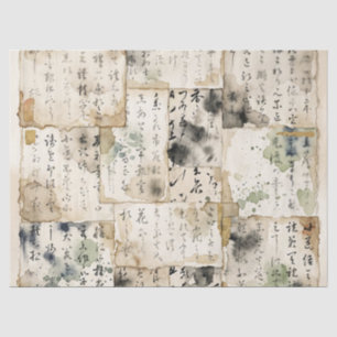 Vintage-Japanische Kalligrafiekunst (2) Seidenpapier