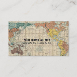 Vintage japanische Karte der Welt