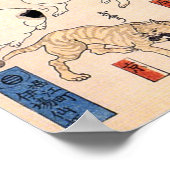 Vintage japanische Katzen von Utagawa Kuniyoshi Poster (Ecke)