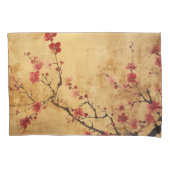 Vintage japanische Kirschblüte Kissenbezug (Vorderseite)
