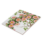 Vintage japanische Kirschblüten, -ROSA und -gold Fliese (Seite)