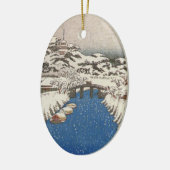 Vintage japanische Kran-Verzierung Keramik Ornament (Links)