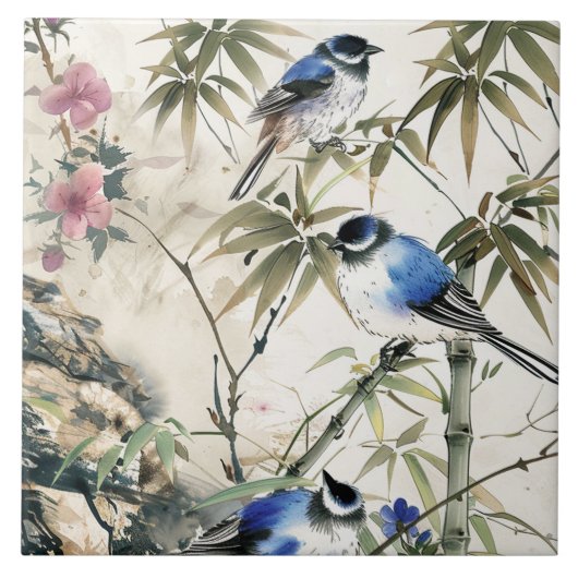 Vintage japanische Küchentücher Fliese (Vorderseite)