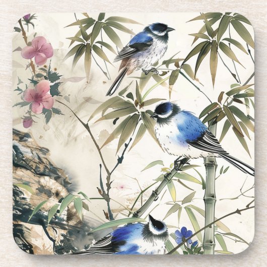 Vintage japanische Küchentücher Getränkeuntersetzer (Vorderseite)