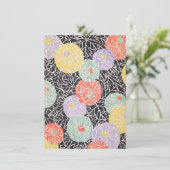 Vintage japanische Kunst Einladung (Stehend Vorderseite)