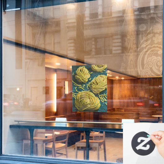 Vintage japanische Kunst Fensteraufkleber (Café-Fenster)