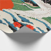 Vintage japanische Kunst Geschenkpapier (Ecke)