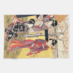 VINTAGE JAPANISCHE KUNST GESCHIRRTUCH