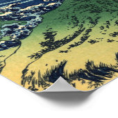 Vintage japanische Kunst Kajikazawa Fisherman Poster (Ecke)