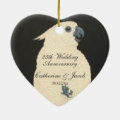 Vintage japanische Kunst | Kakadu Keramik Ornament (Hinten)