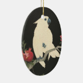 Vintage japanische Kunst | Kakadu Keramikornament (Rechts)