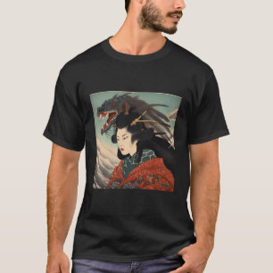 Vintage japanische Kunst Kirschblüten Japan Holzsc T-Shirt