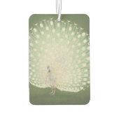 Vintage japanische Kunst | Pfau Personalisiert Autolufterfrischer (Rückseite)