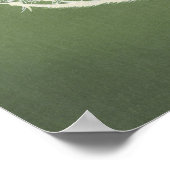 Vintage japanische Kunst | Pfau Poster (Ecke)