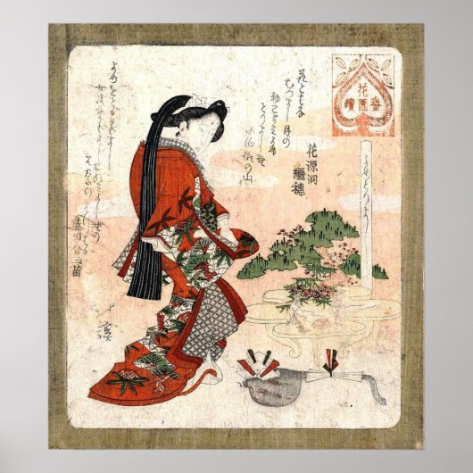 Vintage japanische Kunst Poster (Vorne)