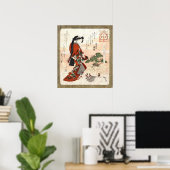 Vintage japanische Kunst Poster (Heimbüro)