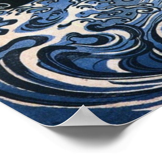 Vintage japanische Kunst Poster (Ecke)