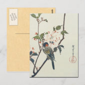 Vintage japanische Kunst Postkarte (Vorne/Hinten)