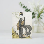 Vintage japanische Kunst Postkarte (Stehend Vorderseite)