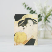 Vintage japanische Kunst Postkarte (Stehend Vorderseite)