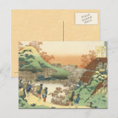 Vintage japanische Kunst Postkarte (Vorne/Hinten)