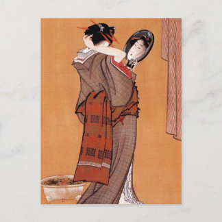 Vintage japanische Kunst Postkarte