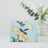 Vintage japanische Kunst Postkarte (Stehend Vorderseite)